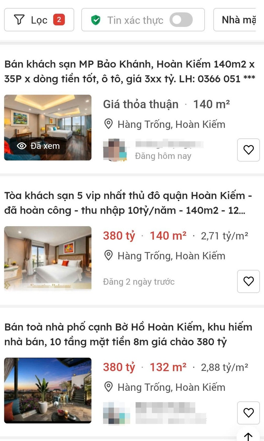 Giá nhà phố cổ Hà Nội rao bán sốc: Chạm ngưỡng gần 3 tỷ đồng/m2- Ảnh 1.