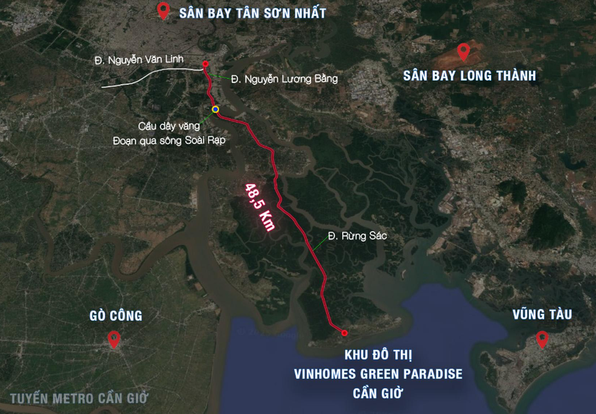 Hé lộ vị trí xây dựng tuyến metro nhanh nhất Việt Nam, rút ngắn thời gian di chuyển còn 12 phút- Ảnh 1.