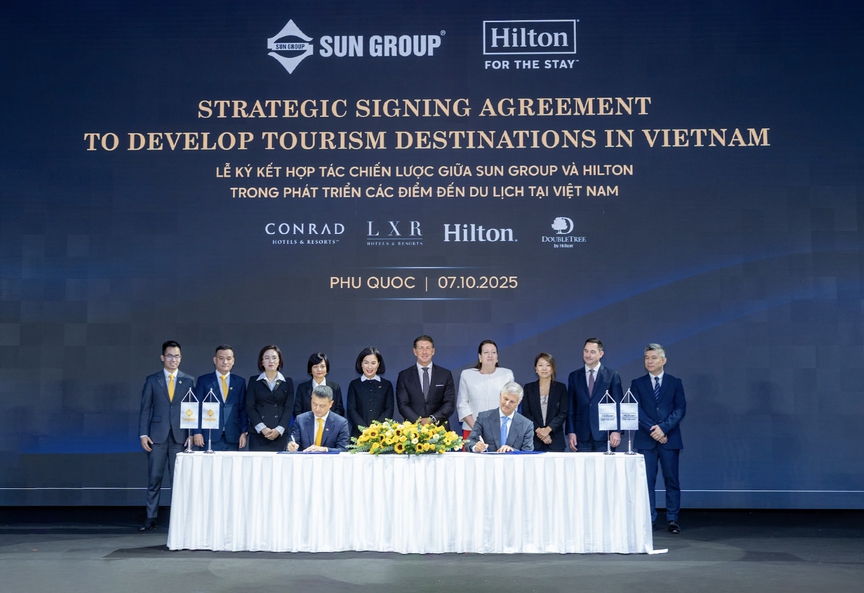 Hình ảnh tại buổi ký kết. Nguồn ảnh: Sun Group