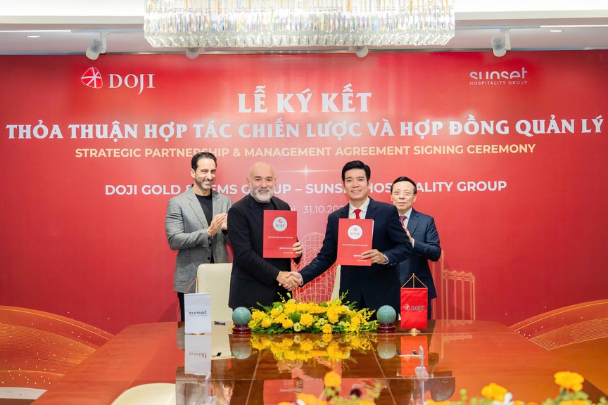 Tập đoàn DOJI và Sunset Hospitality Group ký kết hợp tác chiến lược: Bước đột phá đưa trải nghiệm ẩm thực đẳng cấp thế giới đến Việt Nam- Ảnh 1.