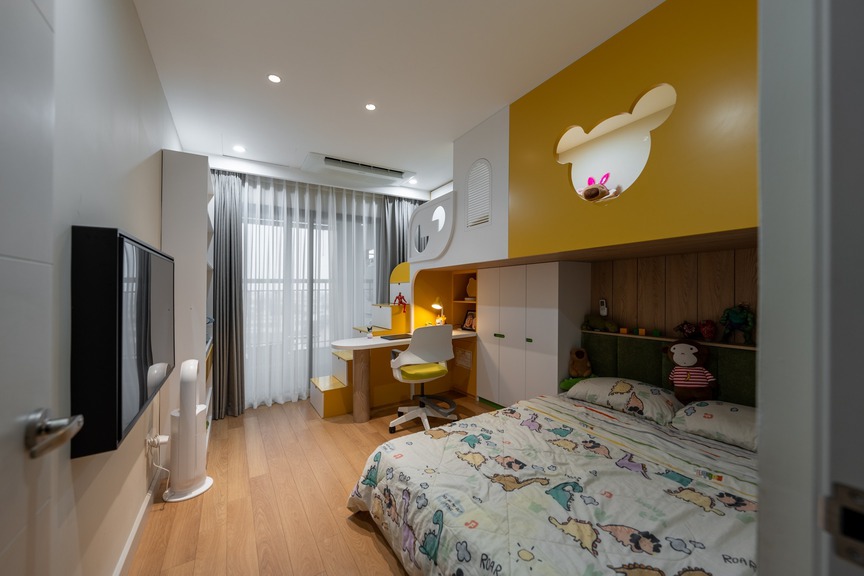 Sau 9 năm tích góp, vợ chồng trẻ biến căn hộ nhỏ thành không gian sống đáng mơ ước giữa lòng Thủ đô- Ảnh 5. Sau 9 năm tích góp, vợ chồng trẻ biến căn hộ nhỏ thành không gian sống đáng mơ ước giữa lòng Thủ đô- Ảnh 5.