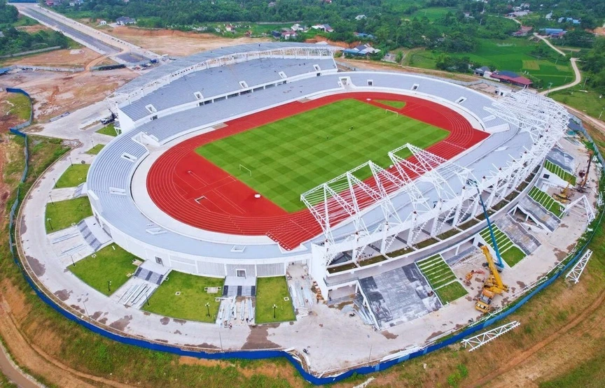Sân vận động 22.000 chỗ ngồi lớn nhất miền núi phía Bắc đón sự kiện đặc biệt sau khi chính thức khánh thành- Ảnh 1.