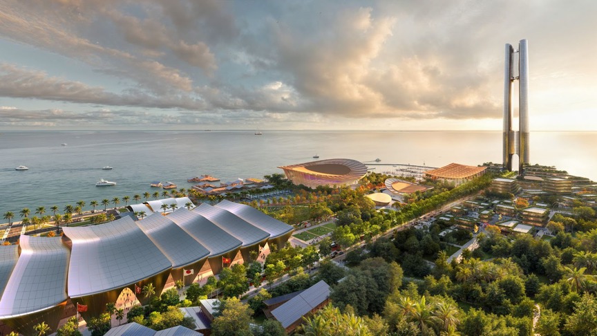 Phối cảnh Trung tâm tổ chức Hội nghị APEC. Nguồn ảnh: Internet