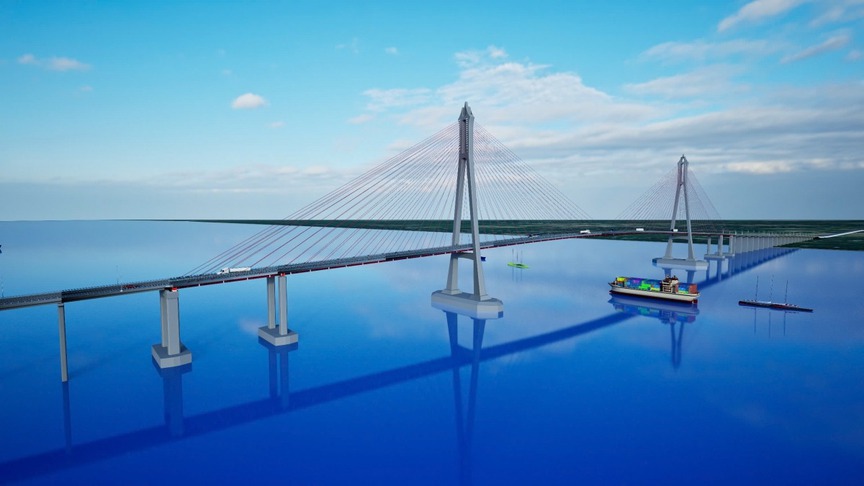 Cầu dây văng lớn thứ 2 Việt Nam có bóng dáng của Đèo Cả nỗ lực về đích- Ảnh 3. Cầu dây văng lớn thứ 2 Việt Nam có bóng dáng của Đèo Cả nỗ lực về đích- Ảnh 3.