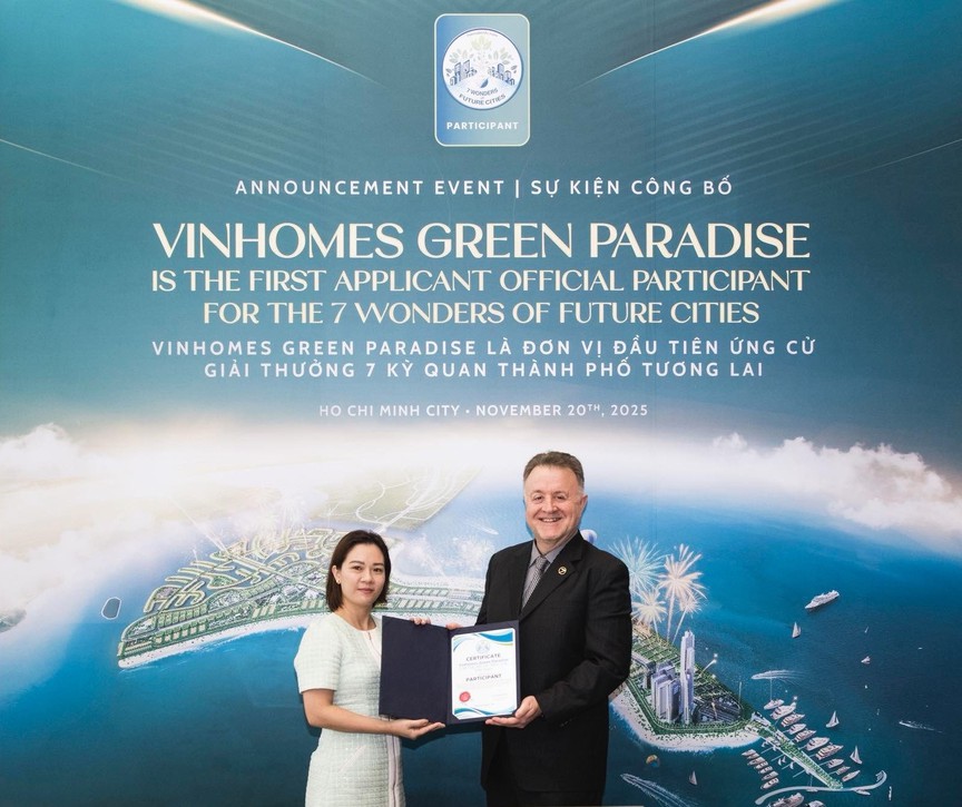 Vinhomes Green Paradise được công nhận là ứng viên đầu tiên của "7 kỳ quan đô thị tương lai" thế giới- Ảnh 1.