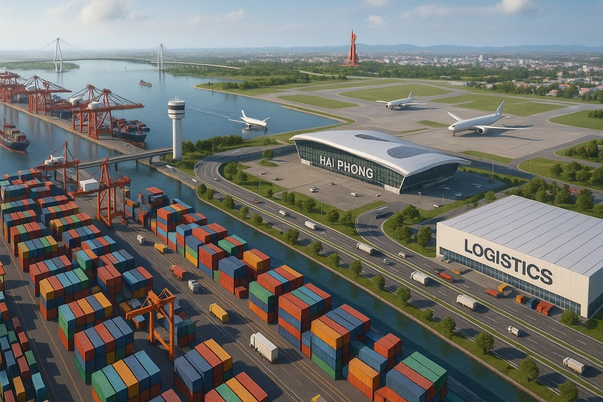 Sau Vingroup, Kinh Bắc (KBC) cùng doanh nghiệp châu Âu đề xuất làm tổ hợp cảng biển, sân bay tại Hải Phòng- Ảnh 2.