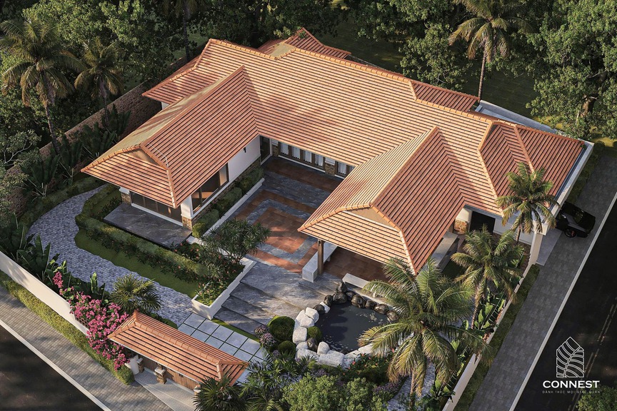 Khoảng lặng dịu dàng trong căn nhà 250m2 giữa lòng Quảng Bình: Bản giao hưởng giữa thiên nhiên và truyền thống- Ảnh 5.