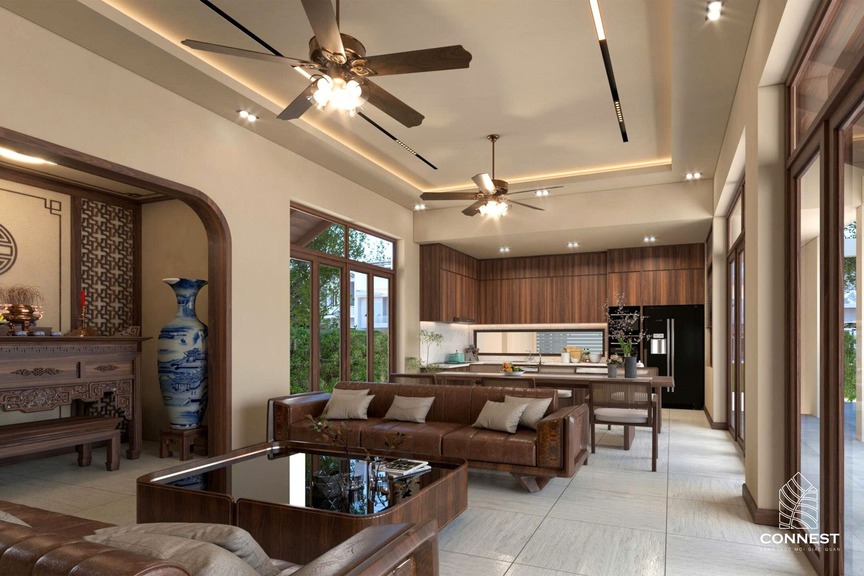 Khoảng lặng dịu dàng trong căn nhà 250m2 giữa lòng Quảng Bình: Bản giao hưởng giữa thiên nhiên và truyền thống- Ảnh 6.