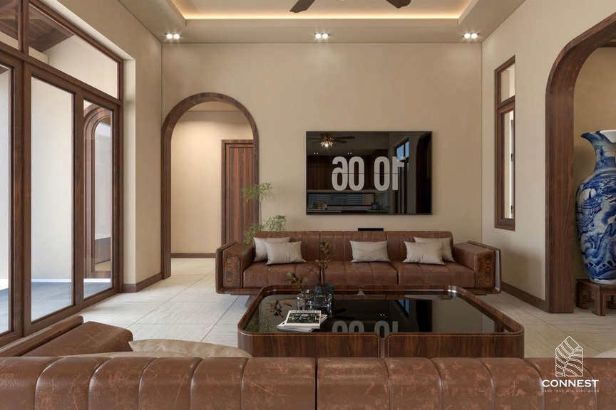 Khoảng lặng dịu dàng trong căn nhà 250m2 giữa lòng Quảng Bình: Bản giao hưởng giữa thiên nhiên và truyền thống- Ảnh 7.