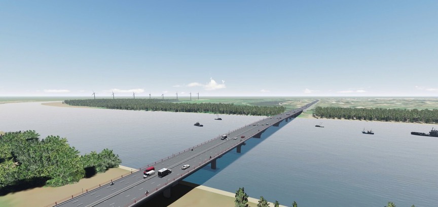 Cây cầu hơn 2.000 tỷ trên trục ven biển phía Đông ĐBSCL đón tin vui lớn- Ảnh 1.
