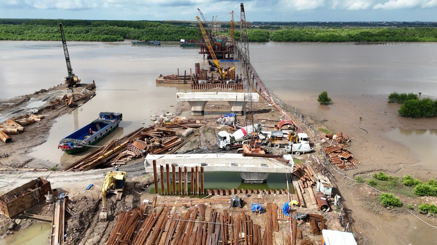 Cây cầu hơn 2.000 tỷ trên trục ven biển phía Đông ĐBSCL đón tin vui lớn- Ảnh 6.