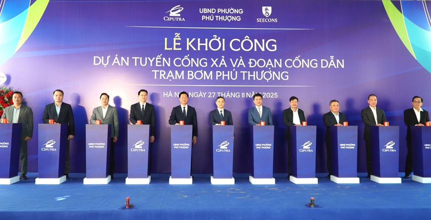 Hình ảnh tại lễ khởi công. Nguồn ảnh: Báo Xây dựng