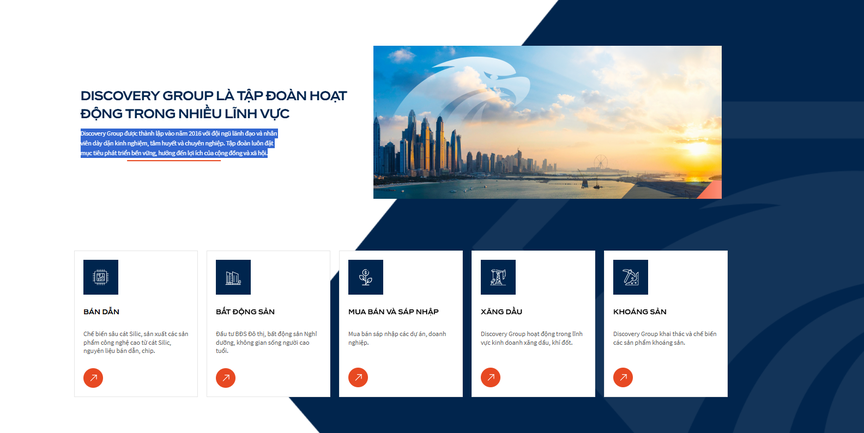 Thông tin về Tập đoàn Discovery. Nguồn ảnh: Discovery Thông tin về Tập đoàn Discovery. Nguồn ảnh: Discovery