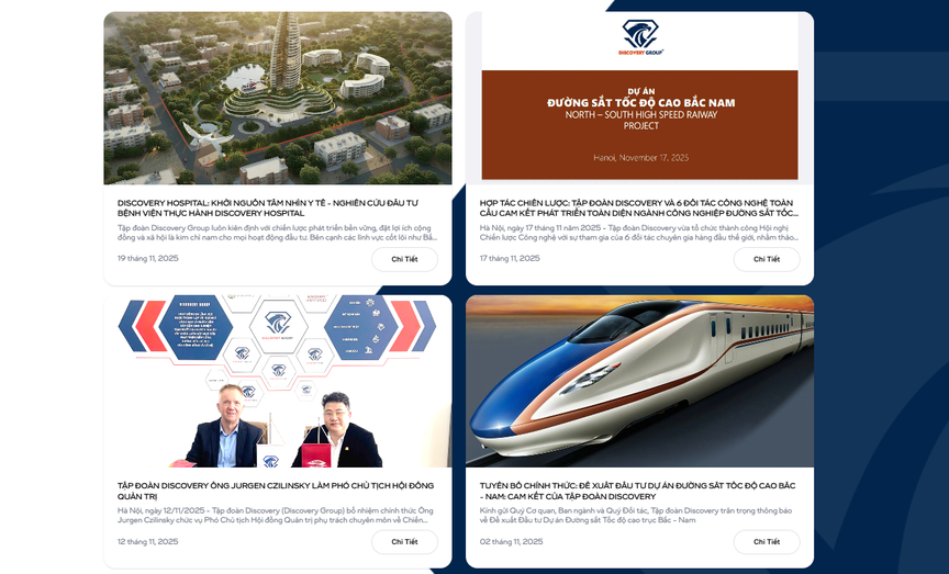 Thông tin Tập đoàn Discovery đề xuất tham gia dự án. Nguồn ảnh: Discovery Thông tin Tập đoàn Discovery đề xuất tham gia dự án. Nguồn ảnh: Discovery