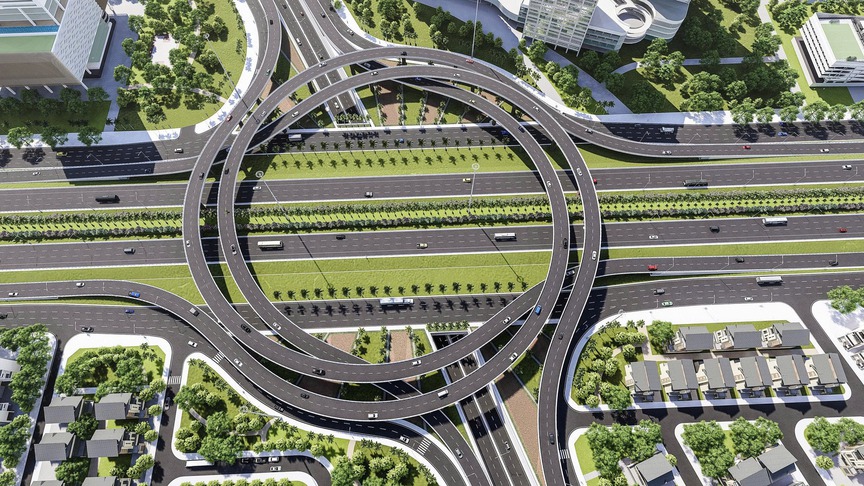 Nút giao hơn 2.300 tỷ được xem 'trục xương sống' trong hệ thống vành đai của Thủ đô đón tin vui lớn- Ảnh 7. Nút giao hơn 2.300 tỷ được xem 'trục xương sống' trong hệ thống vành đai của Thủ đô đón tin vui lớn- Ảnh 7.