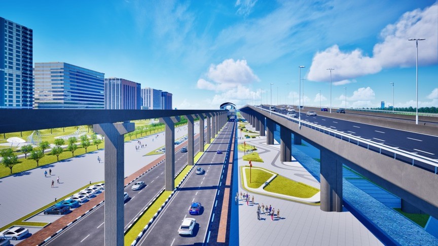 Phối cảnh Đại lộ - Cảnh quan sông Hồng. Nguồn ảnh: Đèo Cả Phối cảnh Đại lộ - Cảnh quan sông Hồng. Nguồn ảnh: Đèo Cả