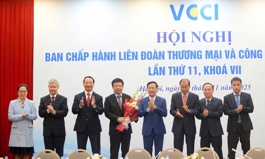 PGS. TS. Hồ Sỹ Hùng được bầu giữ chức Chủ tịch VCCI nhiệm kỳ 2021-2026- Ảnh 1.