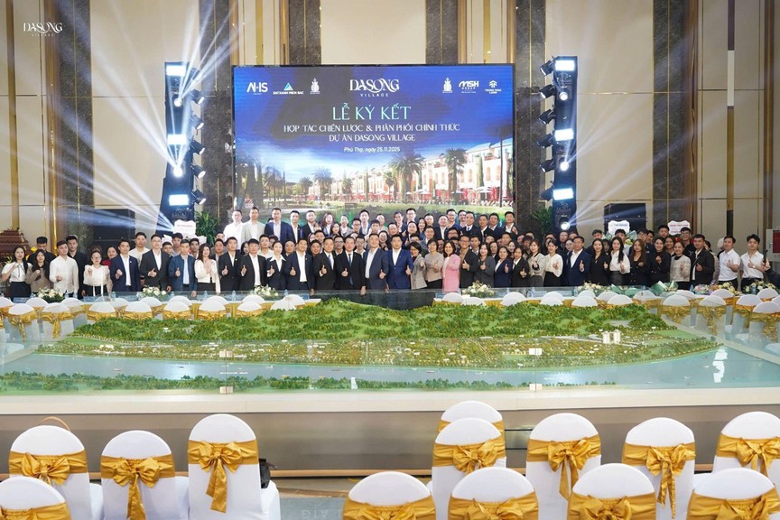Liên minh MSH Group, Đất Xanh Miền Bắc, Trung Thực Land, AHS Property hợp tác phân phối dự án Dasong Village- Ảnh 2.