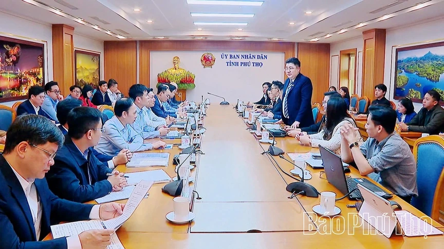 Hình ảnh tại buổi làm việc. Nguồn ảnh: Báo Phú Thọ