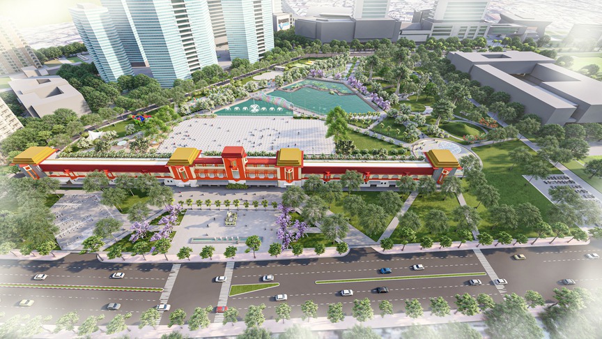 Phối cảnh công viên khu Trường đua Phú Thọ. Nguồn ảnh: Internet Phối cảnh công viên khu Trường đua Phú Thọ. Nguồn ảnh: Internet