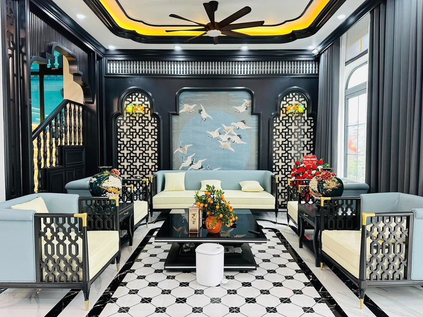 Bỏ phố về quê, gia chủ 35 tuổi xây biệt thự Indochine hoành tráng tại quê nhà Ninh Bình- Ảnh 4.