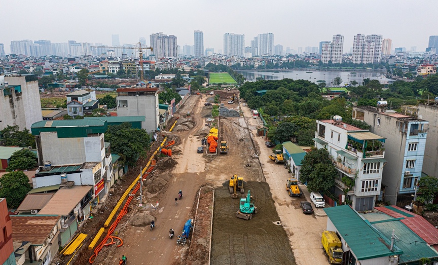 Sắp hoàn thành tuyến đường nghìn tỷ ‘đắp chiếu’ 10 năm giữa lòng Hà Nội- Ảnh 1.