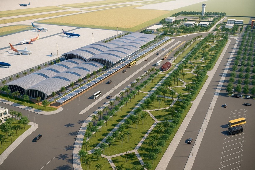 Tỉnh lớn nhất Việt Nam sắp có tuyến đường gần 3.000 tỷ, kết nối sân bay đang được nâng cấp với cao tốc Bắc - Nam- Ảnh 2. Tỉnh lớn nhất Việt Nam sắp có tuyến đường gần 3.000 tỷ, kết nối sân bay đang được nâng cấp với cao tốc Bắc - Nam- Ảnh 2.