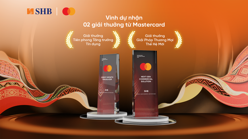 SHB nhận “cú đúp” giải thưởng từ Mastercard cho thẻ tín dụng cá nhân và doanh nghiệp 2025- Ảnh 2. SHB nhận “cú đúp” giải thưởng từ Mastercard cho thẻ tín dụng cá nhân và doanh nghiệp 2025- Ảnh 2.