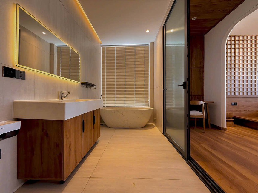 Sống chậm trong tổ ấm giao thoa giữa kiến trúc đương đại và hồn Việt truyền thống- Ảnh 3. Sống chậm trong tổ ấm giao thoa giữa kiến trúc đương đại và hồn Việt truyền thống- Ảnh 3.