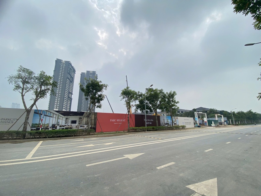 Công trường thi công phân khu Parc Régent