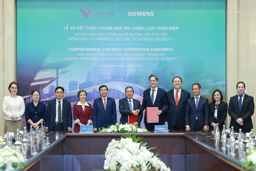 VinSpeed hợp tác chiến lược toàn diện với Siemens Mobility về đường sắt tốc độ cao- Ảnh 1.