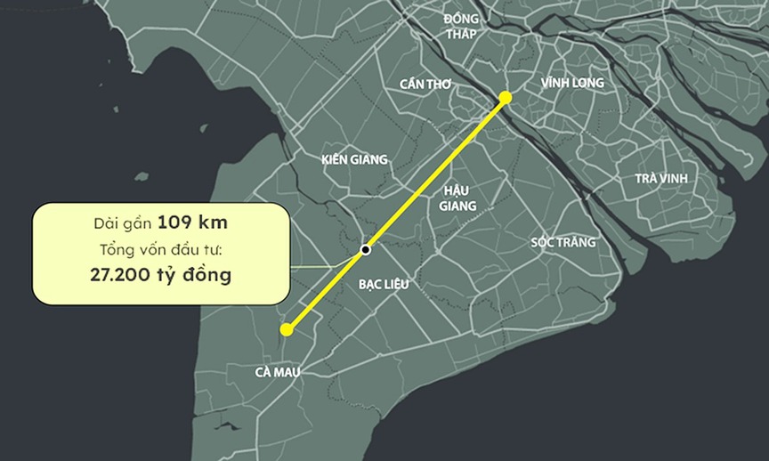 Chưa đầy 24h nữa, Việt Nam chính thức thông xe tuyến cao tốc 27.500 tỷ, mang theo kỳ vọng của hàng triệu người dân miền Tây Nam Bộ- Ảnh 3. Chưa đầy 24h nữa, Việt Nam chính thức thông xe tuyến cao tốc 27.500 tỷ, mang theo kỳ vọng của hàng triệu người dân miền Tây Nam Bộ- Ảnh 3.