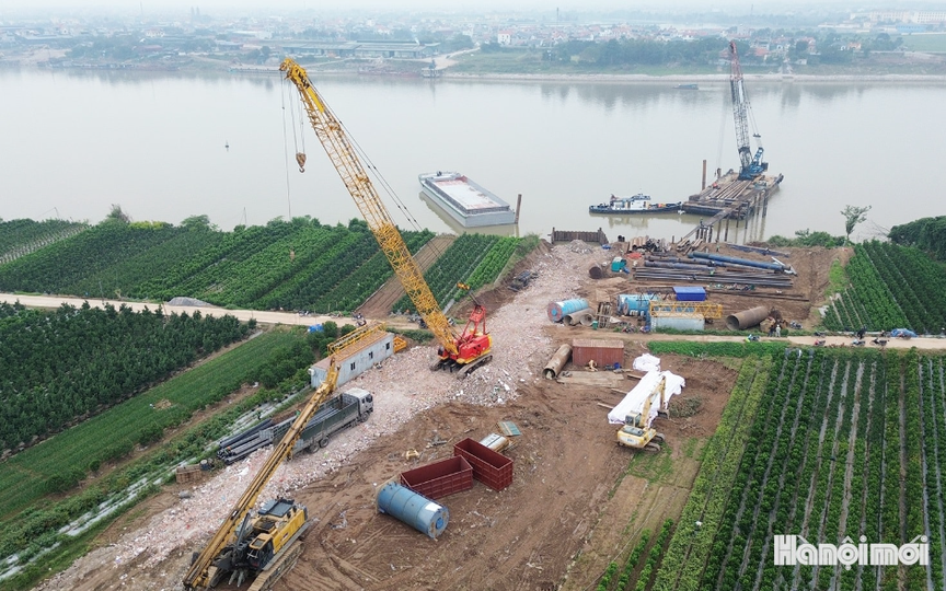 Cây cầu vượt sông Hồng 4.900 tỷ nối Hà Nội với Hưng Yên, thay thế bến phà huyết mạch trong kháng chiến sẽ hoàn thành vào năm 2027- Ảnh 2.