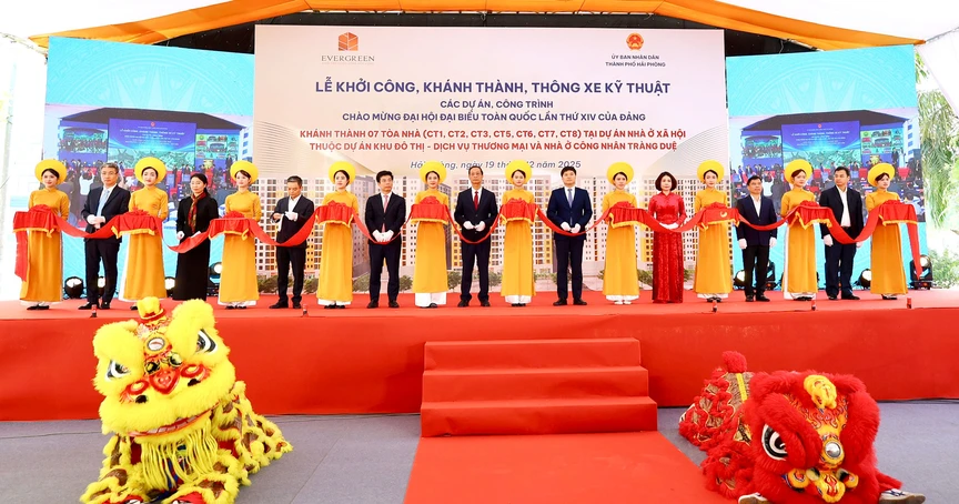 Hải Phòng: Đồng loạt khởi công, khánh thành 13 dự án trọng điểm- Ảnh 1.