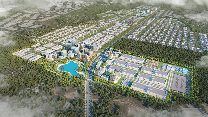 Phối cảnh Khu công nghiệp Bàu Cạn - Tân Hiệp. Nguồn ảnh: Internet Phối cảnh Khu công nghiệp Bàu Cạn - Tân Hiệp. Nguồn ảnh: Internet