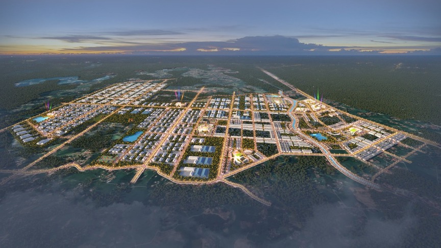 Phối cảnh Khu công nghiệp Phú Bình. Nguồn ảnh: Kinh Bắc