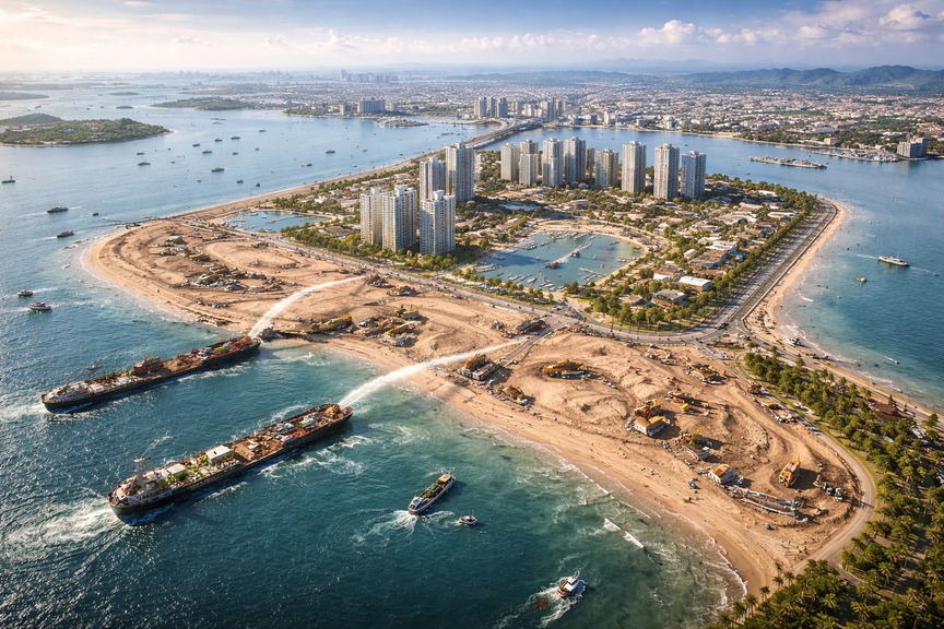 TP nhỏ nhất Việt Nam sẽ lấn biển để mở rộng không gian phát triển, trở thành siêu đô thị đứng TOP 3 cả nước- Ảnh 2. TP nhỏ nhất Việt Nam sẽ lấn biển để mở rộng không gian phát triển, trở thành siêu đô thị đứng TOP 3 cả nước- Ảnh 2.