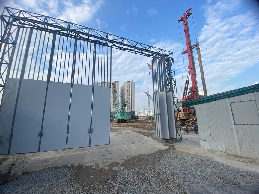 Bên trong công trường thi công dự án Metropoli 5