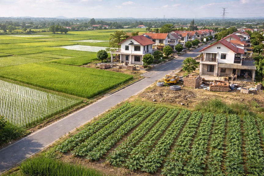 Từ ngày 1/1/2026, chi phí chuyển đổi đất nông nghiệp sang đất thổ cư sẽ tăng- Ảnh 2.