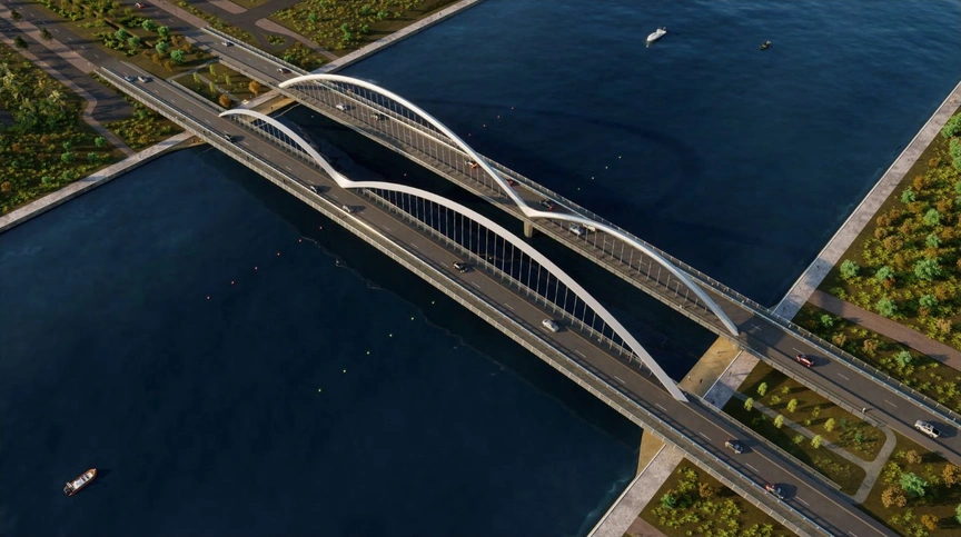 Hôm nay, Vingroup chính thức khởi công cầu vòm thép kết nối khu đô thị tỷ USD với sân bay quốc tế- Ảnh 2.