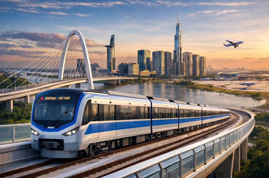 THACO Group đề xuất khởi công tuyến metro Bến Thành - Thủ Thiêm - Long Thành năm 2026. Ảnh minh họa