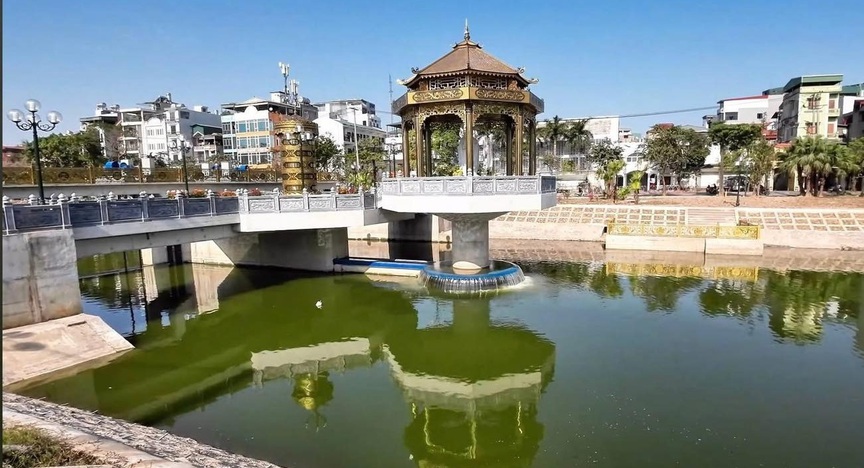 Đập dâng trên dòng sông hơn 2.000 năm tuổi ô nhiễm nhất Thủ đô đã hoàn thiện, thành hình đẹp mắt- Ảnh 1. Đập dâng trên dòng sông hơn 2.000 năm tuổi ô nhiễm nhất Thủ đô đã hoàn thiện, thành hình đẹp mắt- Ảnh 1.