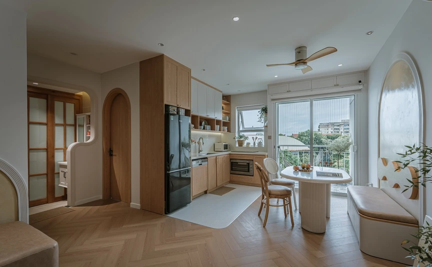 Chi 600 triệu đồng cho hành trình tái sinh căn hộ 72m2 sau 15 năm xuống cấp- Ảnh 6. Chi 600 triệu đồng cho hành trình tái sinh căn hộ 72m2 sau 15 năm xuống cấp- Ảnh 6.