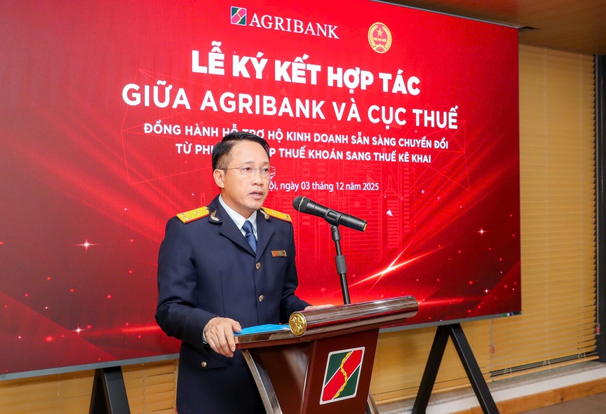 Agribank và Cục Thuế ký kết hợp tác, đồng hành hỗ trợ hộ kinh doanh sẵn sàng chuyển đổi từ phương pháp thuế khoán sang thuế kê khai- Ảnh 3.
