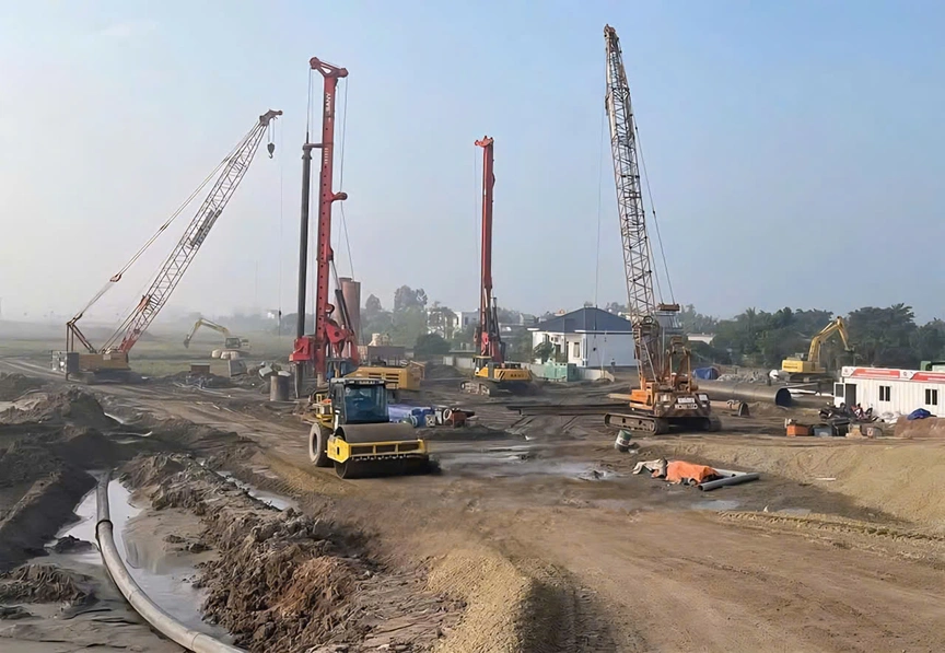 Hưng Yên: Đẩy nhanh tiến độ dự án tuyến đường Thái Bình - Hưng Hà - Phố Hiến- Ảnh 1.