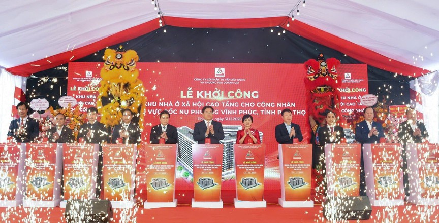 Phú Thọ khởi công thêm 559 căn nhà ở xã hội cho công nhân- Ảnh 1.