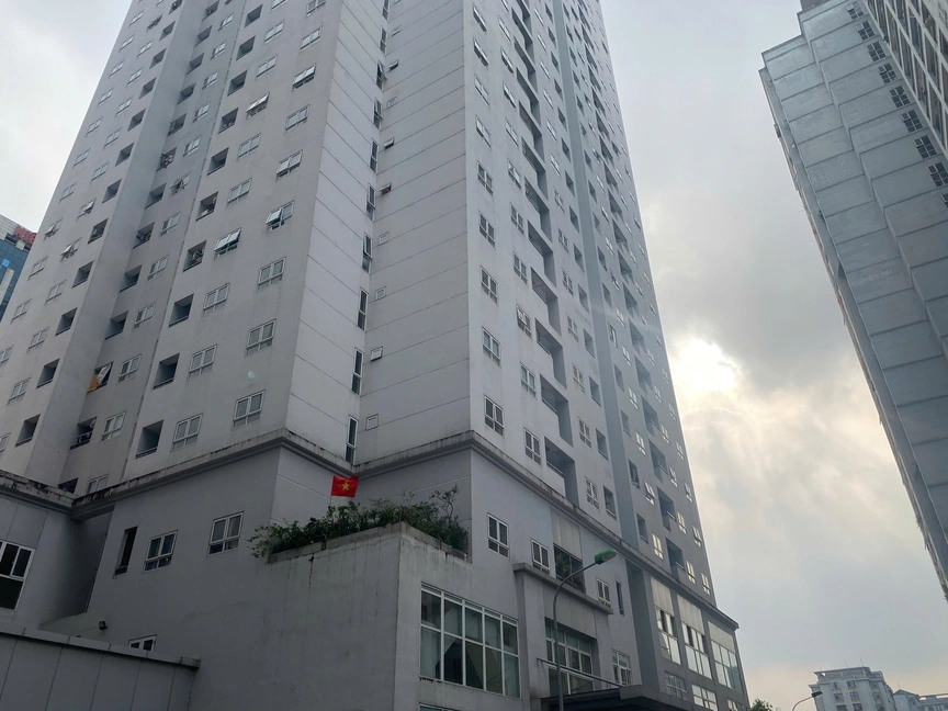 Một góc của cụm chung cư trên mặt đường Nguyễn Chánh