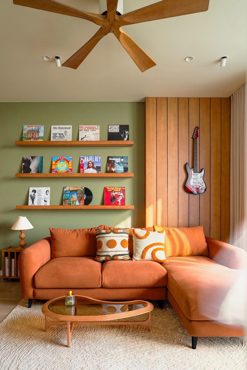 Tổ ấm 77m2 đậm tính nghệ sĩ: Căn hộ nhỏ mang hơi thở Địa Trung Hải và mid-century- Ảnh 3.