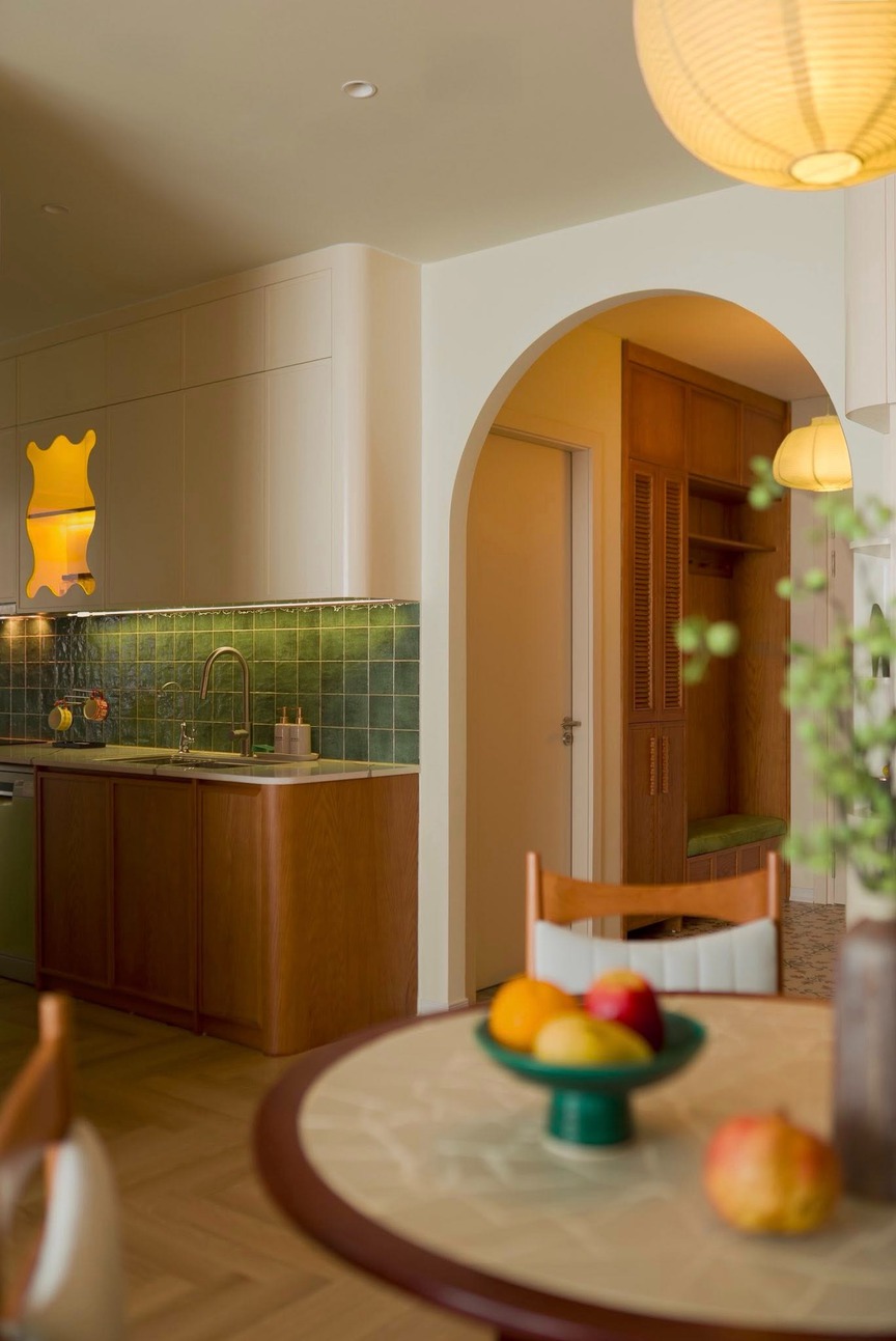 Tổ ấm 77m2 đậm tính nghệ sĩ: Căn hộ nhỏ mang hơi thở Địa Trung Hải và mid-century- Ảnh 7.