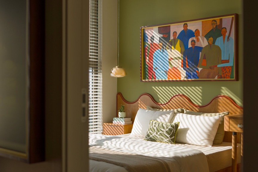 Tổ ấm 77m2 đậm tính nghệ sĩ: Căn hộ nhỏ mang hơi thở Địa Trung Hải và mid-century- Ảnh 9.